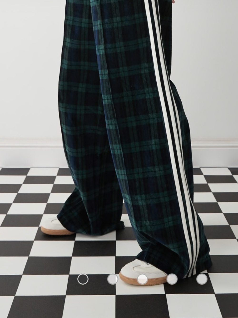 Adidas Originals Tartan, Navy & Green Plaid,, Tik tok IG Viral, FIFA, Limited! - Picture 10 of 13